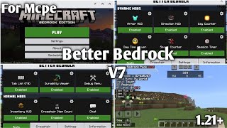 BETTER BEDROCK V7 RELEASE The Best Utility Texture Pack for Minecraft Bedrock [upl. by Aynatahs]