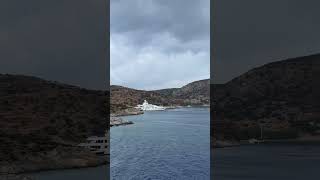 Super Yachts of Schinoussa travel greece cyclades greekislands greekisland summer summer2024 [upl. by Jarek]