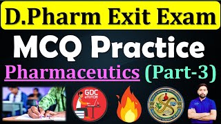 Dpharma Exit Exam MCQ Questions  Pharmaceutics3 MCQ exitexamfordpharma exitexammcq dpharma 😍🔥 [upl. by Eynaffit]