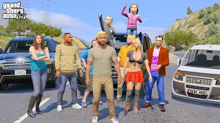 GTA 5 REAL LIFE MOD 257 FAMILY ROAD TRIP [upl. by Innis619]