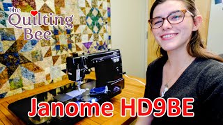 Janome HD9 BE Unboxing and Demo with Bailey  A Very Powerful StraightStitch Machine [upl. by Jerusalem]