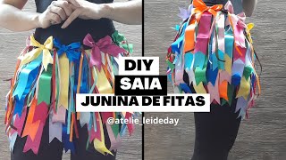 DIY SAIA JUNINA COM FITAS DE CETIM [upl. by Anivlek338]