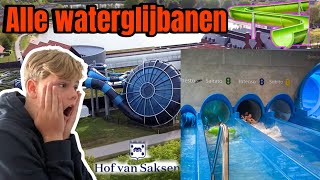 Alle Waterglijbanen Van Hof Van Saksen 🛝 [upl. by Noryd]