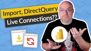 Power BI Get Data Import vs DirectQuery vs Live 2021 [upl. by Woll631]