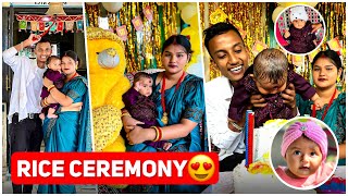 Anmol Ka Rice Ceremony 😍❤️ Annaprashan  Sonu Vlogs [upl. by Ellasal]