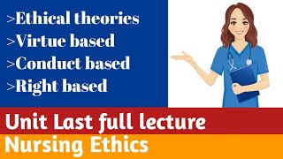 Ethical Theories in UrduHindi  Nursing Ethics Chap  3  MCQS Pattern  lecturesbyanayakmu [upl. by Tobey]