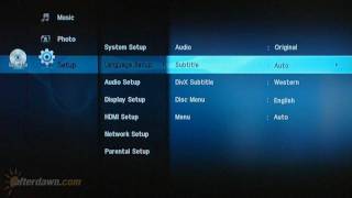 Samsung BDP1600 Bluray player review  menus [upl. by Gable]