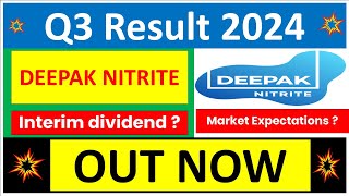 DEEPAK NITRITE Q3 results 2024  DEEPAK NITRITE results today  DEEPAK NITRITE Share News today [upl. by Ahsenre]