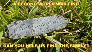 A Mysterious Silver Prisoner of War Tag from WW2  Who Was Fortunato Paolo Can You Help Us [upl. by Rosenquist664]