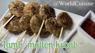 MuttonLamb Kebab  Eid Special  Recipes By World Cuisine [upl. by Nivalc]