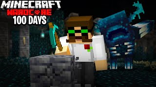 I Survived 100 Days in the DEEP DARK in Hardcore Minecraft [upl. by Eniagrom]