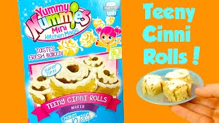 Yummy Nummies Teeny Cinni Rolls Make Cinnamon Rolls Taste Test [upl. by Zanahs]