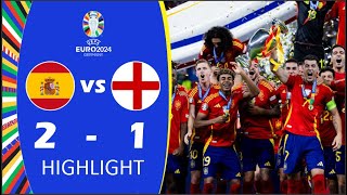 SPAIN 21 ENGLAND  ALL GOALS amp EXTENDED HIGHLIGHTS  UEFA EURO CUP 2024🔥 [upl. by Oz395]