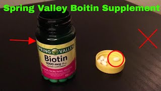 ✅ How To Use Spring Valley Biotin Supplement Review [upl. by Aztin]