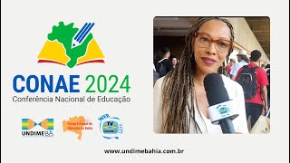 Vitalina Silva integrante da Delegação Baiana na CONAE 2024 [upl. by Bourke]