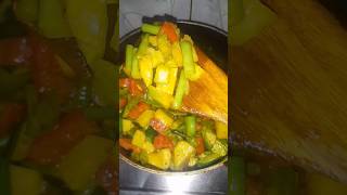 5 vegetable mixed ingredients Curry recipe 🍛 shortvideo subscribe like [upl. by Ayekal]