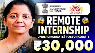 Aadhar UIDAI Internship 2024  Govt Internship 2024  Free Internship for Students  Part Time Work [upl. by Abrams797]