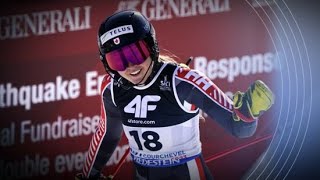 Une Canadienne remporte lor aux Championnats du monde de ski alpin [upl. by Digirb]