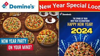 Dominos New Year Offer ll dominos coupon code today l dominos pizza offer l dominos coupon code [upl. by Pucida]