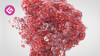 Particle Advection Blob  C4D  XParticles Tutorial Free Project [upl. by Rozanna]