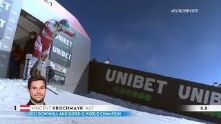 Vincent Kriechmayr  Downhill Saalbach 2021  Win [upl. by Sicard906]