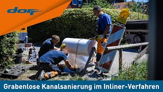 Dorr  Grabenlose Kanalsanierung im InlinerVerfahren  Einsatz für den DorrKanalservice in Lindau [upl. by Ymassej421]