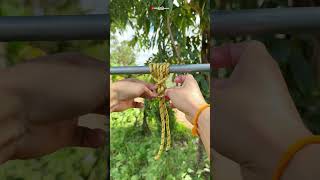 Wow Knot Trick for Ropes knots tricks useful diy tips shorts [upl. by Neffets]