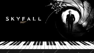 Adele  Skyfall Piano tutorial Synthesia [upl. by Tali]