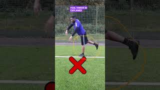 Foul Throw in Explained ⚽️ football shorts throwin [upl. by Ahtnicaj]