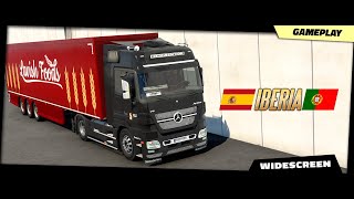 ETS2 v140  DLC quotIberiaquot Almeria  MercedesBenz Actros MP2 Black Edition Euro Truck Simulator 2 [upl. by Fornof]