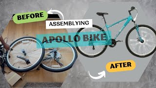 UNBOXING AND SETTING UP AN APOLLO BIKE FROM SCRATCH  BICYCLE SETUP  LOVELY BIKE [upl. by Sonitnatsok]