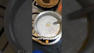 Simai and sagur payesh  nalen gurpre winter easy desert recipe🥰 [upl. by Assirol]