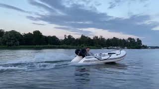 QuickSilver 310 airdeck 6hp mercury [upl. by Adnam]