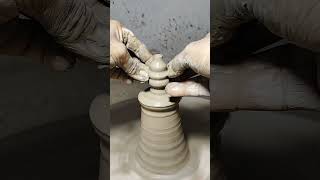 fuldani  flower vase making a small vase  pottery  claypotmaking  shortsviral [upl. by Acnairb84]