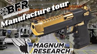 50 AE Desert Eagle amp BFR Manufacture tour The worlds biggest amp badest hand guns [upl. by Ronnoc]