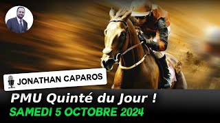 Présentation Quinté PMUFR PMU samedi 5 octobre à Longchamp  un gros handicap très alléchant [upl. by Eelimaj77]