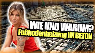 How to Fußbodenheizung IM BETON verlegen 🌡️🧱  mit Maurermeisterin Tschulique [upl. by Morey]