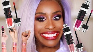 DIOR Lip Lacquer Plump Ooooooh LAWD  Jackie Aina [upl. by Ainavi]