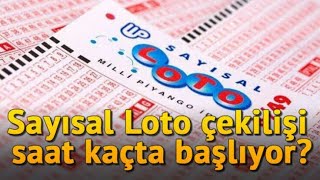 Sayısal Loto Ne Zaman Çekiliyor Saat Kaçta Çekiliyor [upl. by Ecnarret]