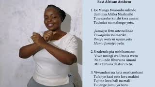 East African Anthem Swahili version and Kenyan Sign Language full version Swahili lyrics [upl. by Livesay]