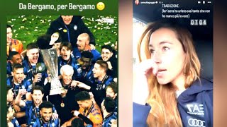 ATALANTA FESTEGGIA SOFIA GOGGIA IN DIALETTO BERGAMASCO [upl. by Stralka]