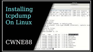 Installing tcpdump On Linux [upl. by Anihsat]