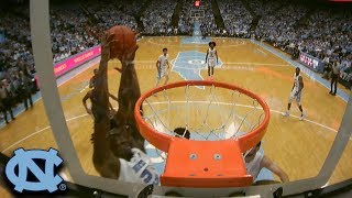 North Carolinas Nassir Little Destroys Rim On Putback Dunk [upl. by Cofsky]