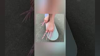 GelX toe nails 🦶🏼 nailart nails shorts  foot nails [upl. by Arianna]