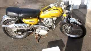 1972 Honda CL100 motorcycle project [upl. by Zetneuq]