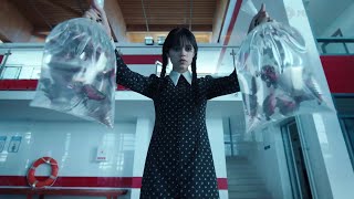 Wednesday Addams  Opening Scene Piranha Pool  Netflix [upl. by Nyla]