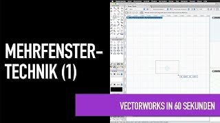 Mehrfenstertechnik 1  Vectorworks in 60 Sekunden [upl. by Hillman]