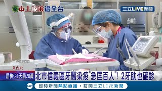 北市信義區牙醫打疫苗後仍染疫 急匡列百人發現2名牙科助理也確診 其他牙醫師建議治療時間縮短到15分鐘內│記者林昆慶 胡克強│【LIVE大現場】20210625│三立新聞台 [upl. by Winnie]