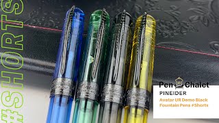 Pineider Avatar UR Demo Black Fountain Pens [upl. by Keifer608]