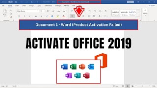 Activate Microsoft Office 2019  Product Activation Failed Office 2019  Fix in 2024 [upl. by Varick]